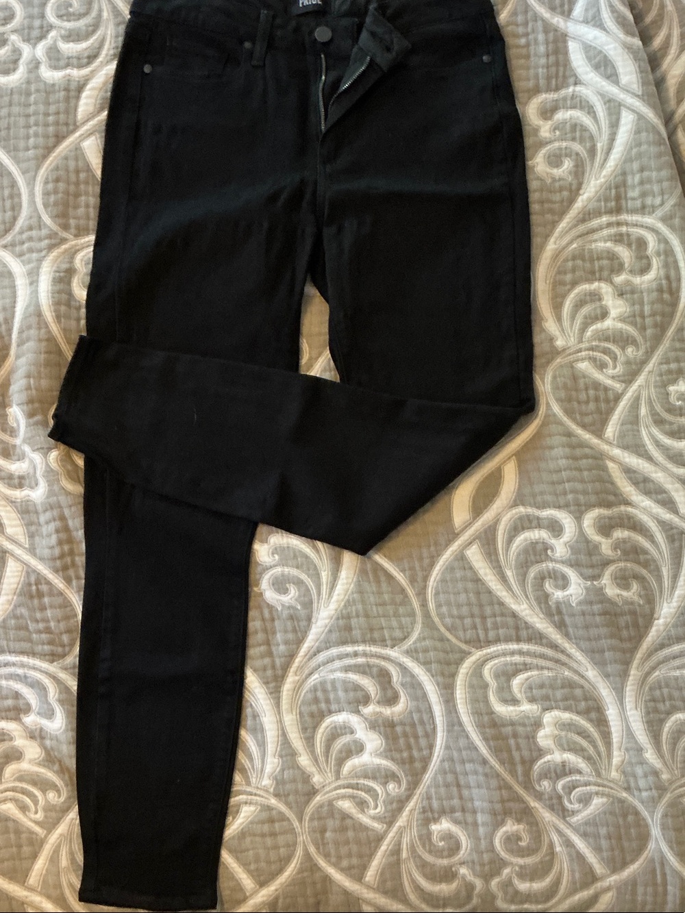 PAIGE Hoxton Ankle Black Skinny Jeans Size 29 High Rise
